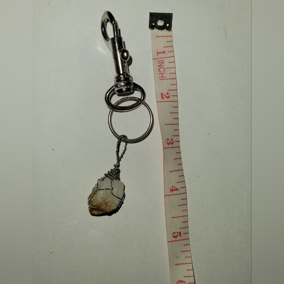 Citrine  crystal Keychain - Picture 3 of 3